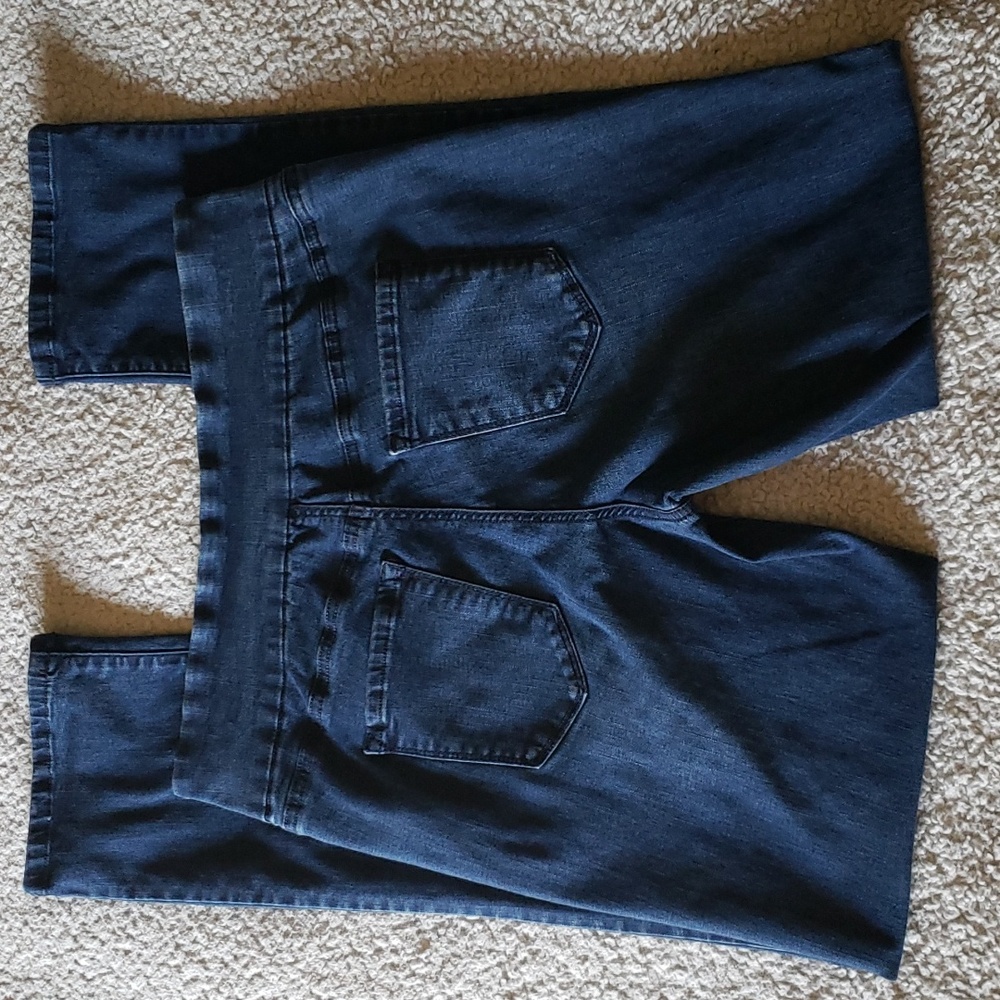 Gloria Vanderbilt Amanda Pull On Straight Stretch Jegging Dark Wash Denim Jeans